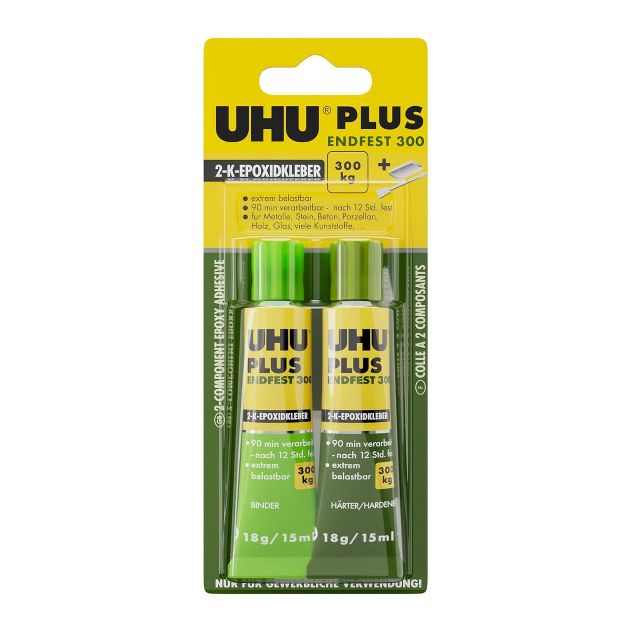 UHU plus Endfest 300 2-Komponenten-Kleber Klebstoff