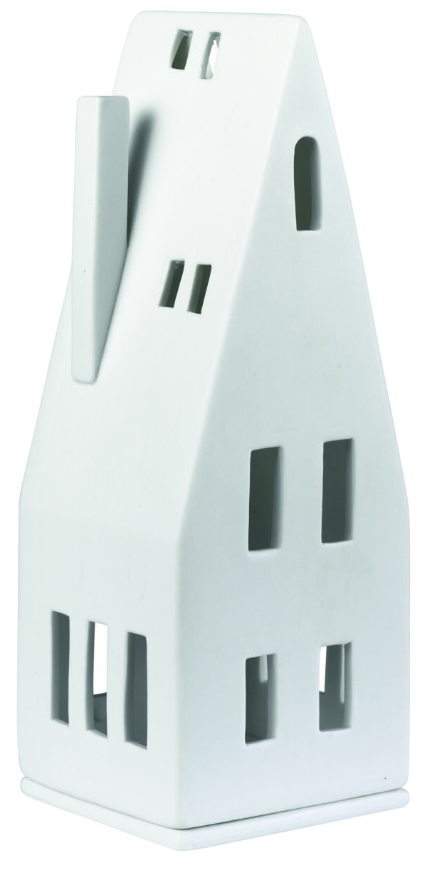 Räder Licht Haus Porzellan Teelichthalter mit Spitzdach 20 cm