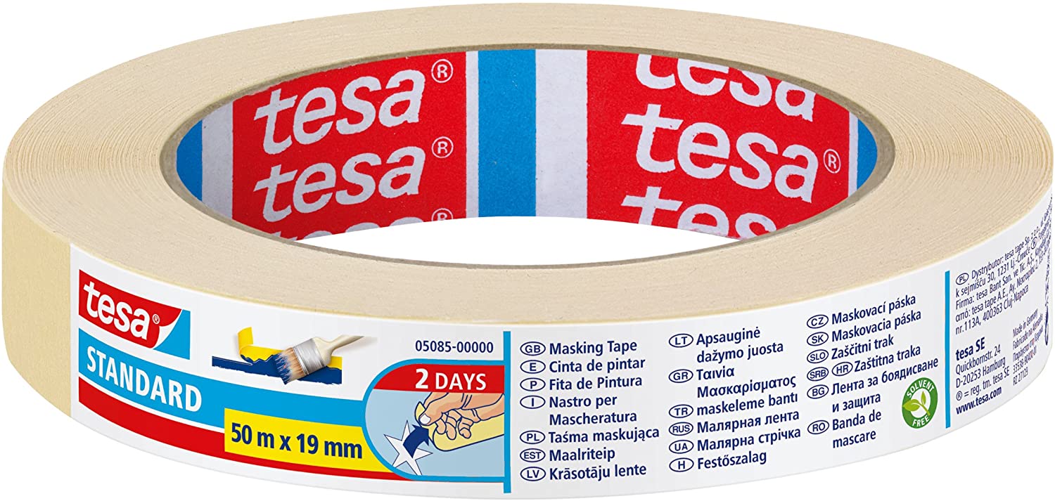 Tesa Klebestreifen Lösungsmittelarm 19 mm x 50 m Transparent ref 210242