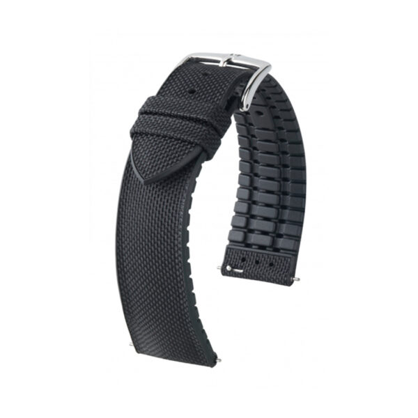 Hirsch Arne L schwarzer Armbandaufzug 18 mm 0925090050-2-18