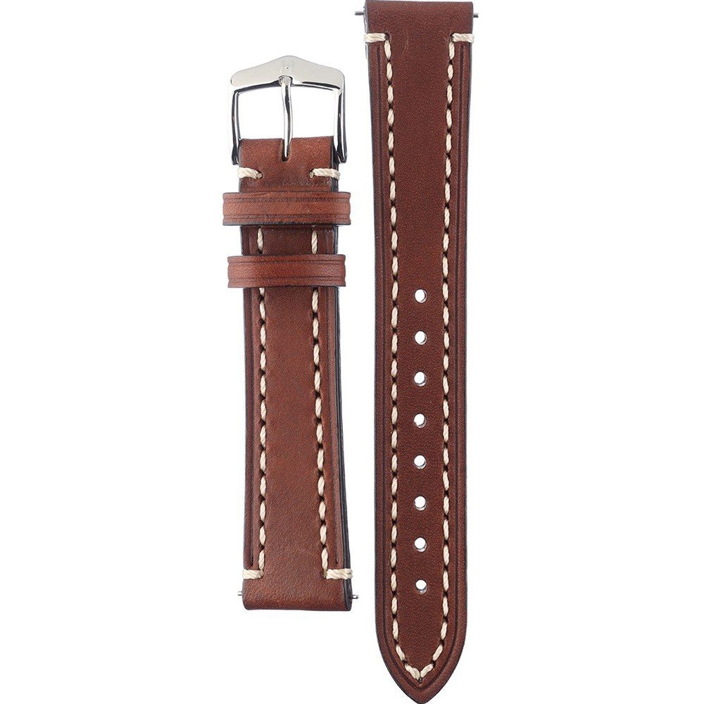 Hirsch Liberty Artisan L braune Kalbleder Armband 22 mm 10900210-2-22 - Image 3
