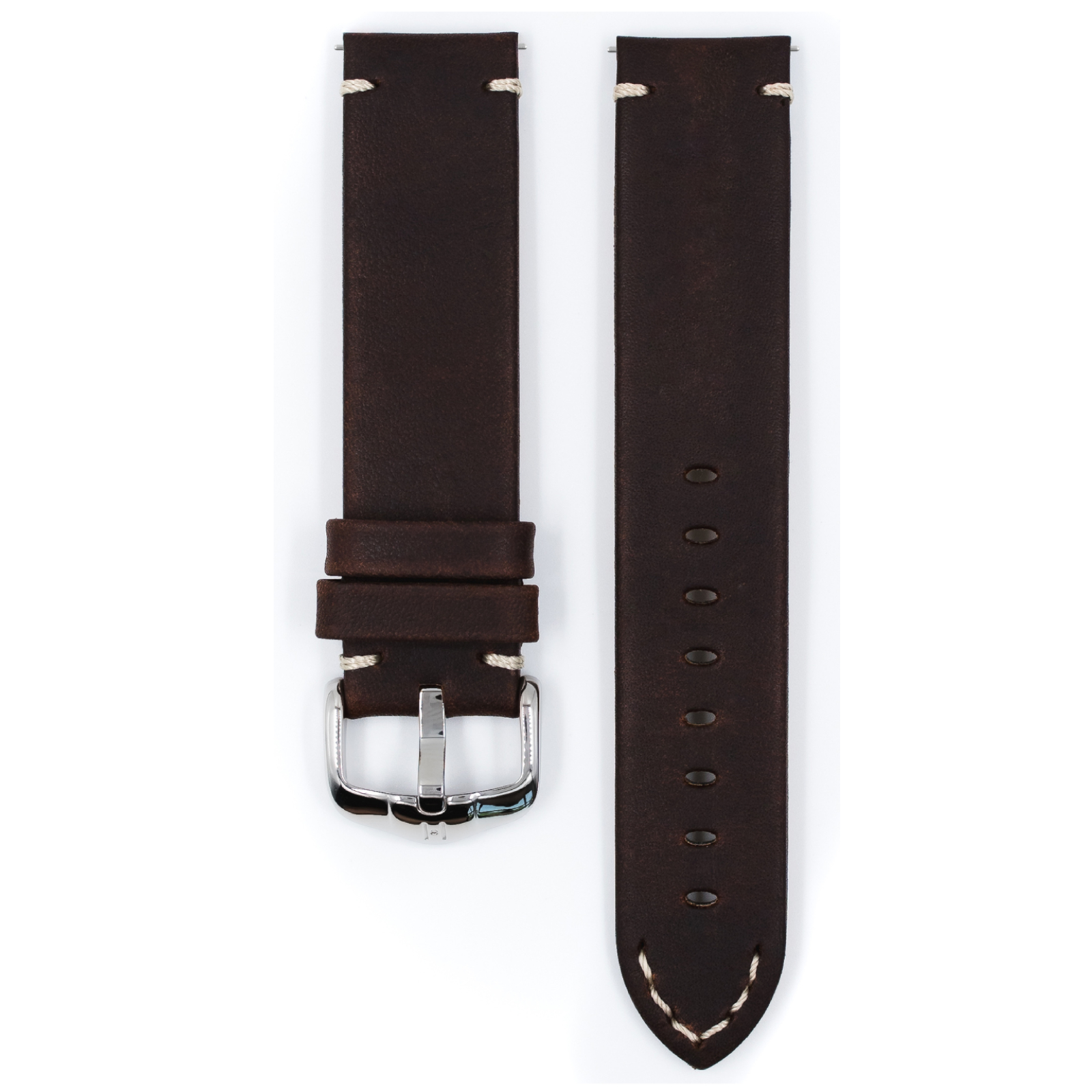 Hirsch Ranger Echtes Kalbsleder Armband 20 mm, Größe L, 05402010-2-20 - Image 2