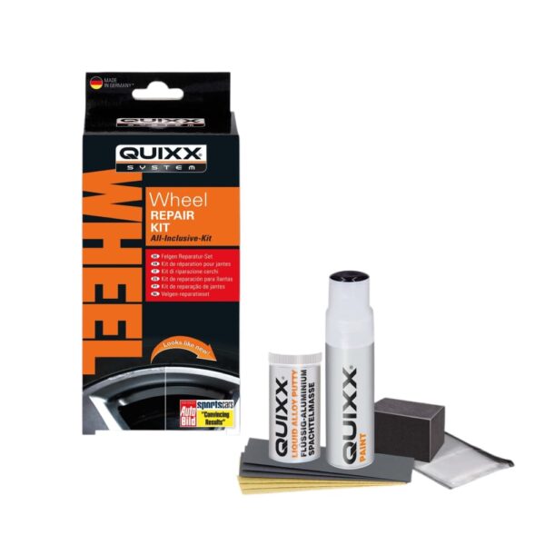 QUIXX Felgenreparaturset SILBER - Flüssigmetall Filler Lack