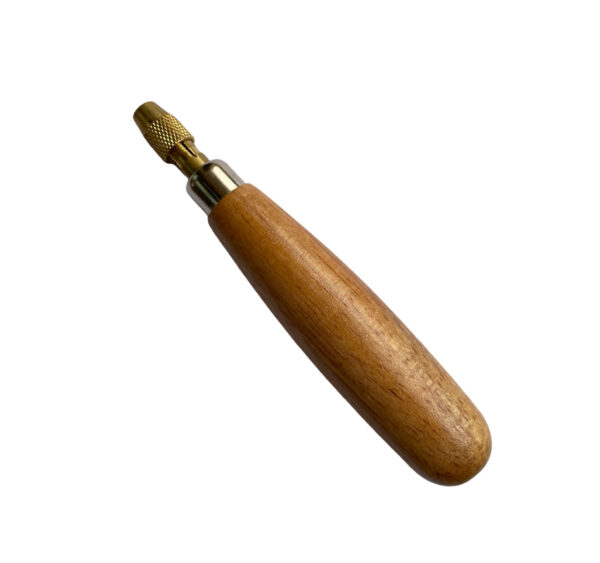 Holzgriff mit Keilfutter Ø 3,30 mm für Nadelnieter mit L 140-160 mm