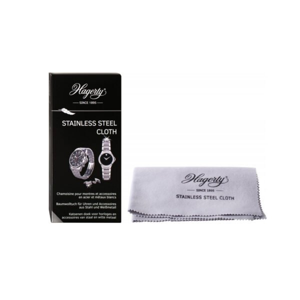 Hagerty Stainless-Stahl-Reinigungstuch für Uhren Schmuck 100 Baumwolle