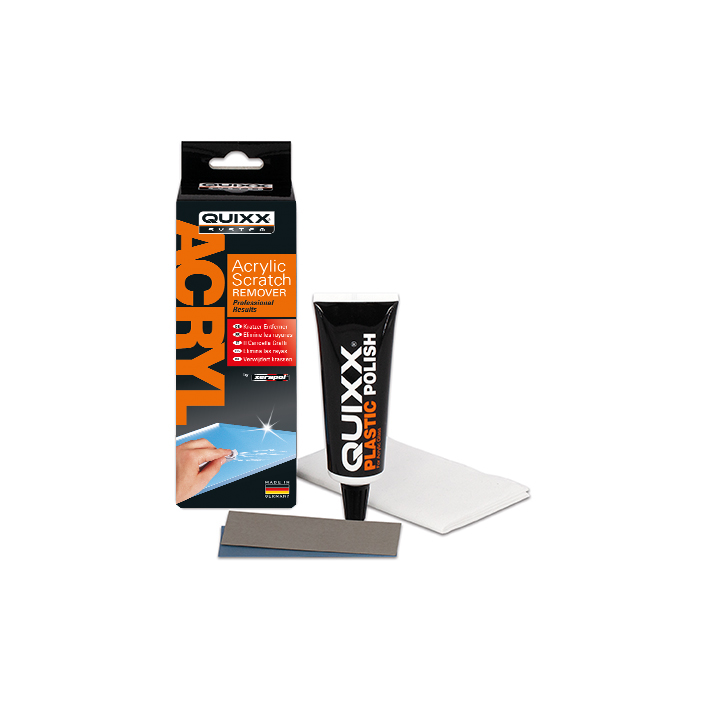 QUIXX Acryl Kratzerentferner Kratzer Abplatzerentferner für Acryl Plexiglas