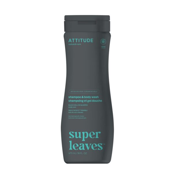 2-in-1 Shampoo und Duschgel für Männer Super Leaves ATTITUDE