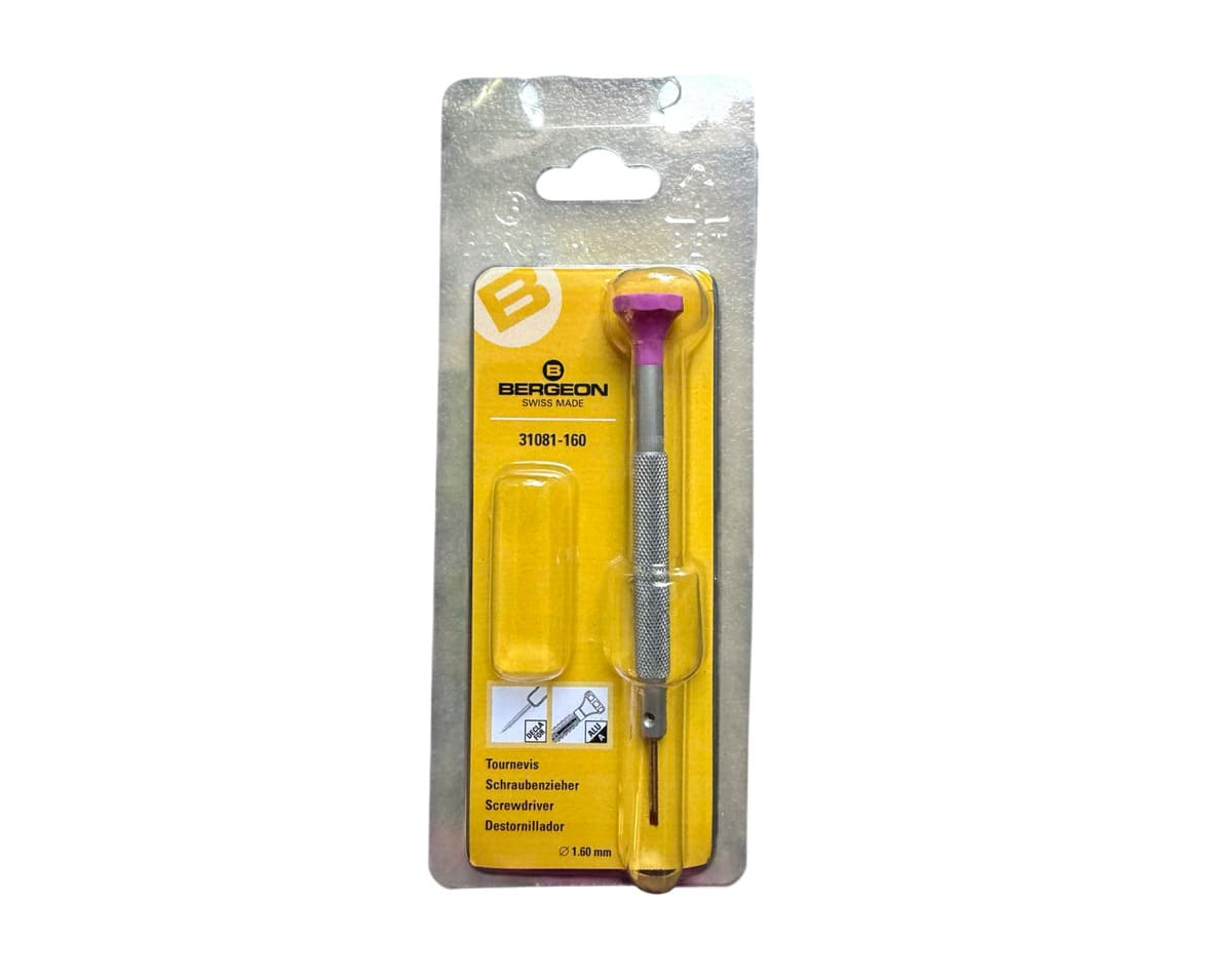 Bergeon 31081-160 Nicht-Magnetischer Schraubendreher 1,60 mm Swiss Made