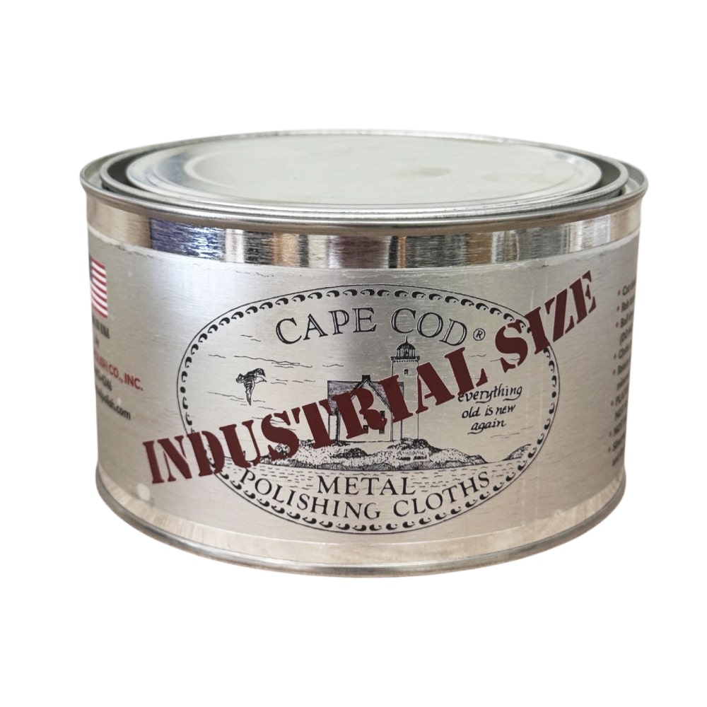 Cape Cod Metallpolier-Set Industrial Größe Blechdose mit Feuchttüchern für
