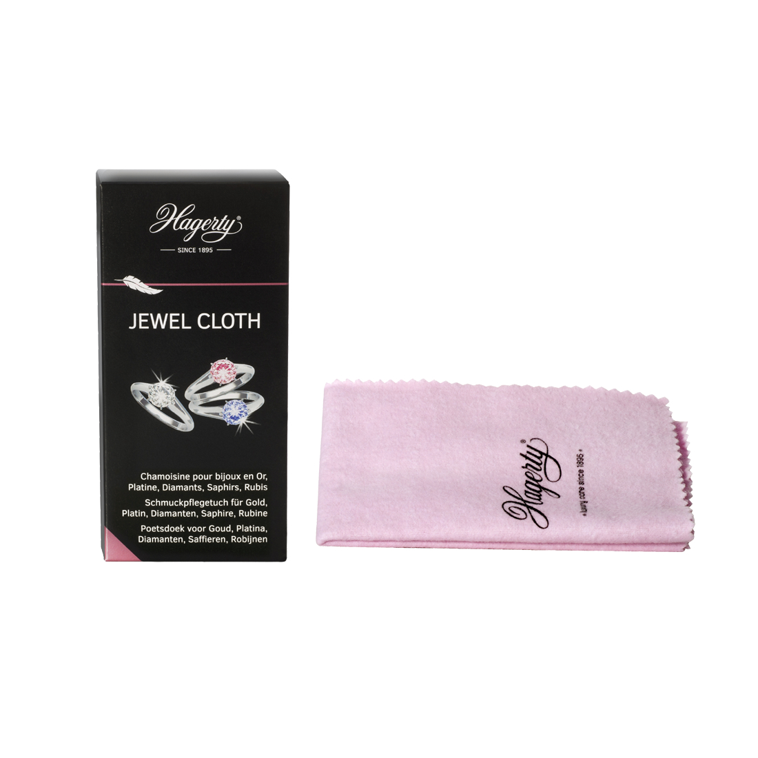 Hagerty Jewel Cloth Gold Platin Diamant Saphir und Rubin