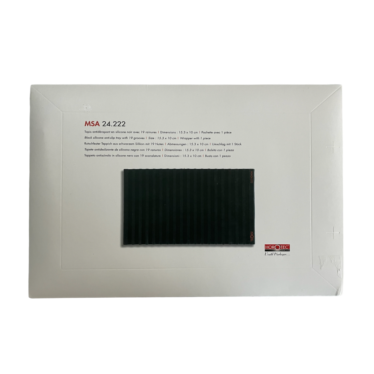 Horotec MSA 24 222 Werkzeugmatte schwarzer Silikon-Anti-Rutsch-Tray mit 19 - Image 2