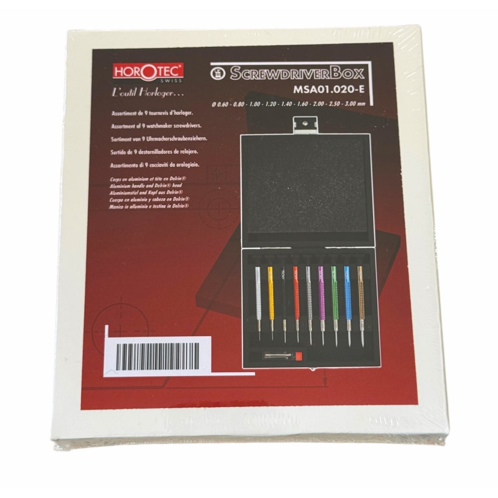 Horotec MSA01 020 01 020-E Set von 9 Präzisions-Uhrmacher-Schraubendrehersets - Image 3