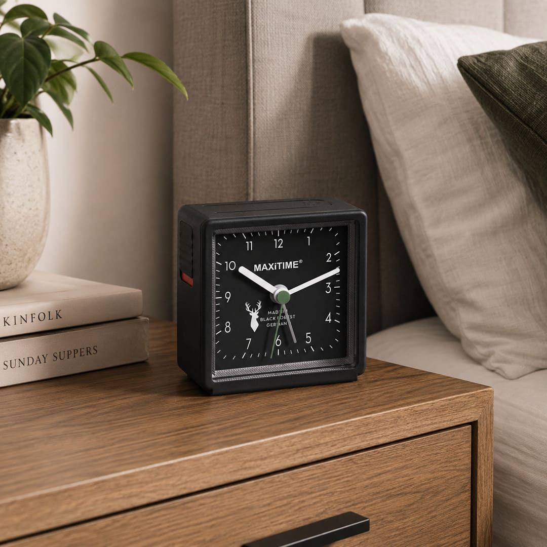 Maxitime Quarz-Wecker mit Snooze-Funktion, Schwarz - Image 6