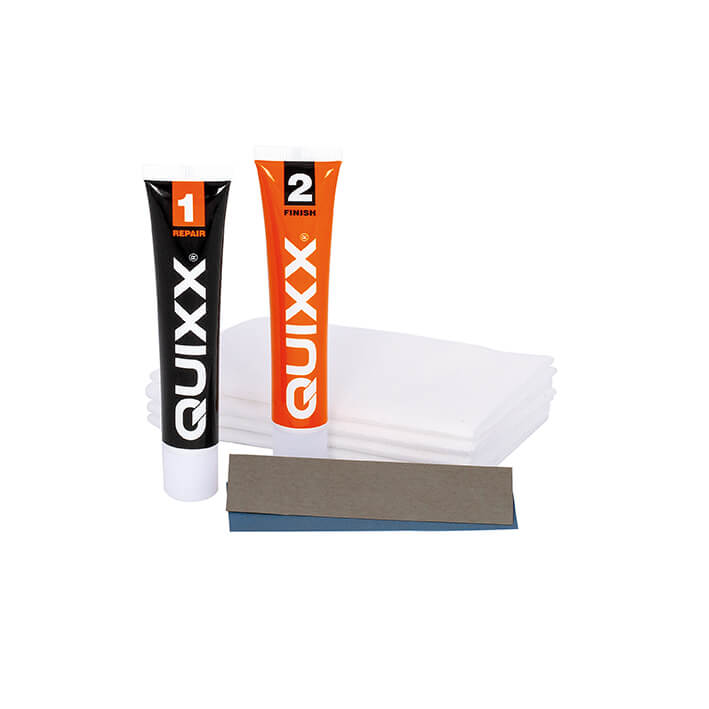 QUIXX Lackschramm Entferner 2-Schritte Reparaturset Nr 1 Nr 2 mit Polierlappen - Image 3