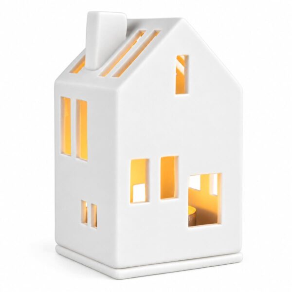 Räder Living Mini Lichthaus, Porzellan Teelichthalter, 6x6x11 cm