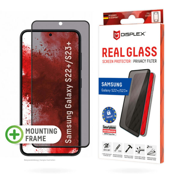 Samsung S22 Plus & S23 Plus Privacy Folien-Schutzfolie 01776 von Displex