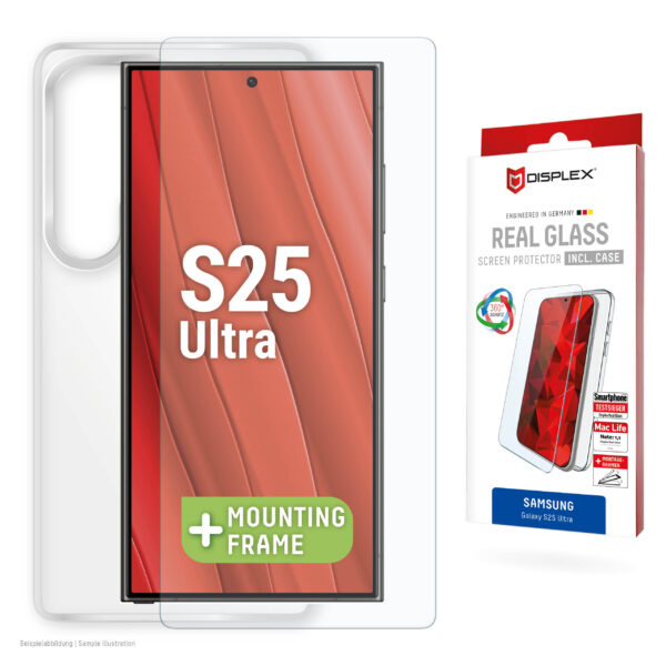 Samsung S25 Ultra Displayschutzfolie Case 02079 Displex