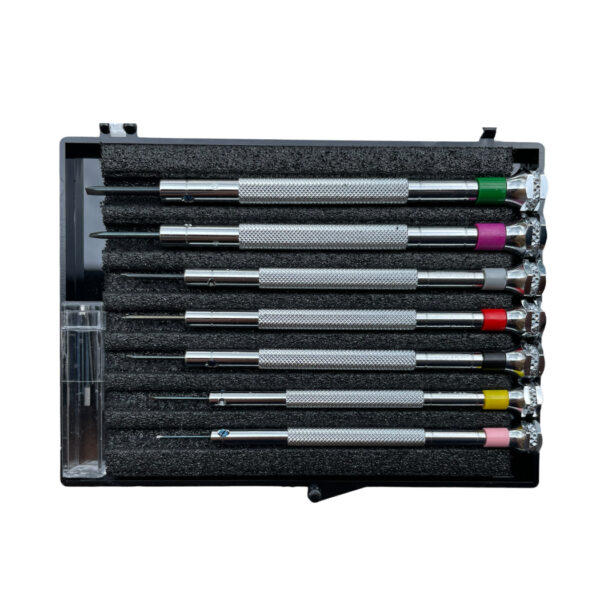 Beco Technic Schraubenset mit 7 Schraubendrehern 0 60 2 00 mm in Kunststoffbox