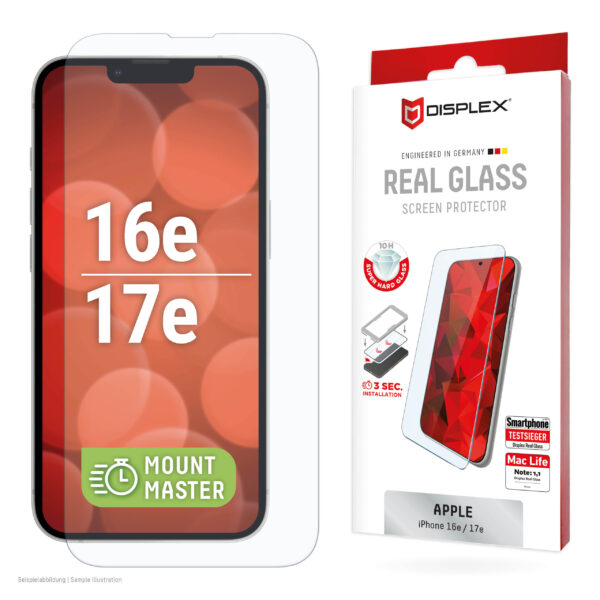 DISPLEX 10H Displayschutz für iPhone 16e/17e