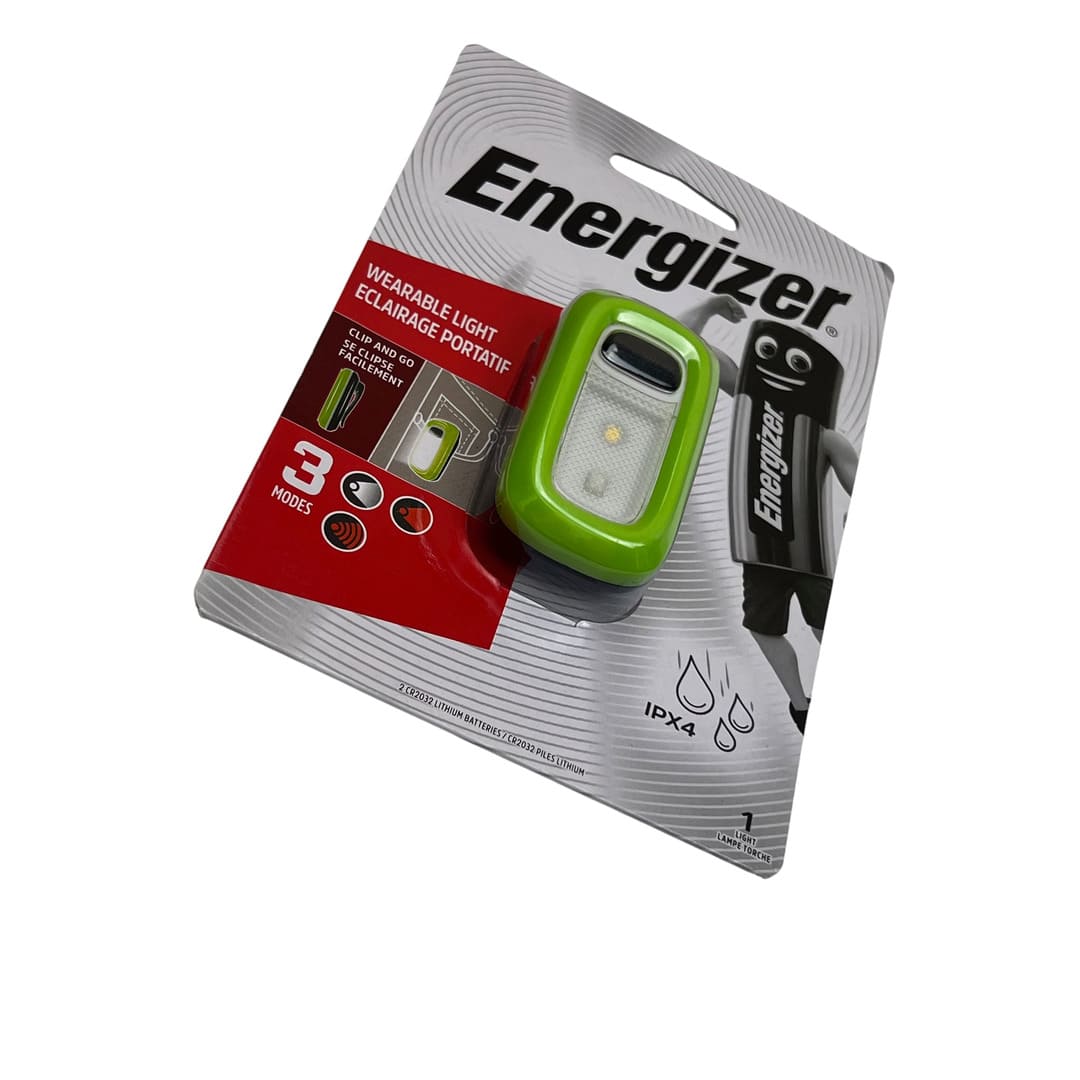 Energizer Tragbare Clip-Leuchte LED Taschenlampe 3 Modi IPX4 Rot Klar - Image 4