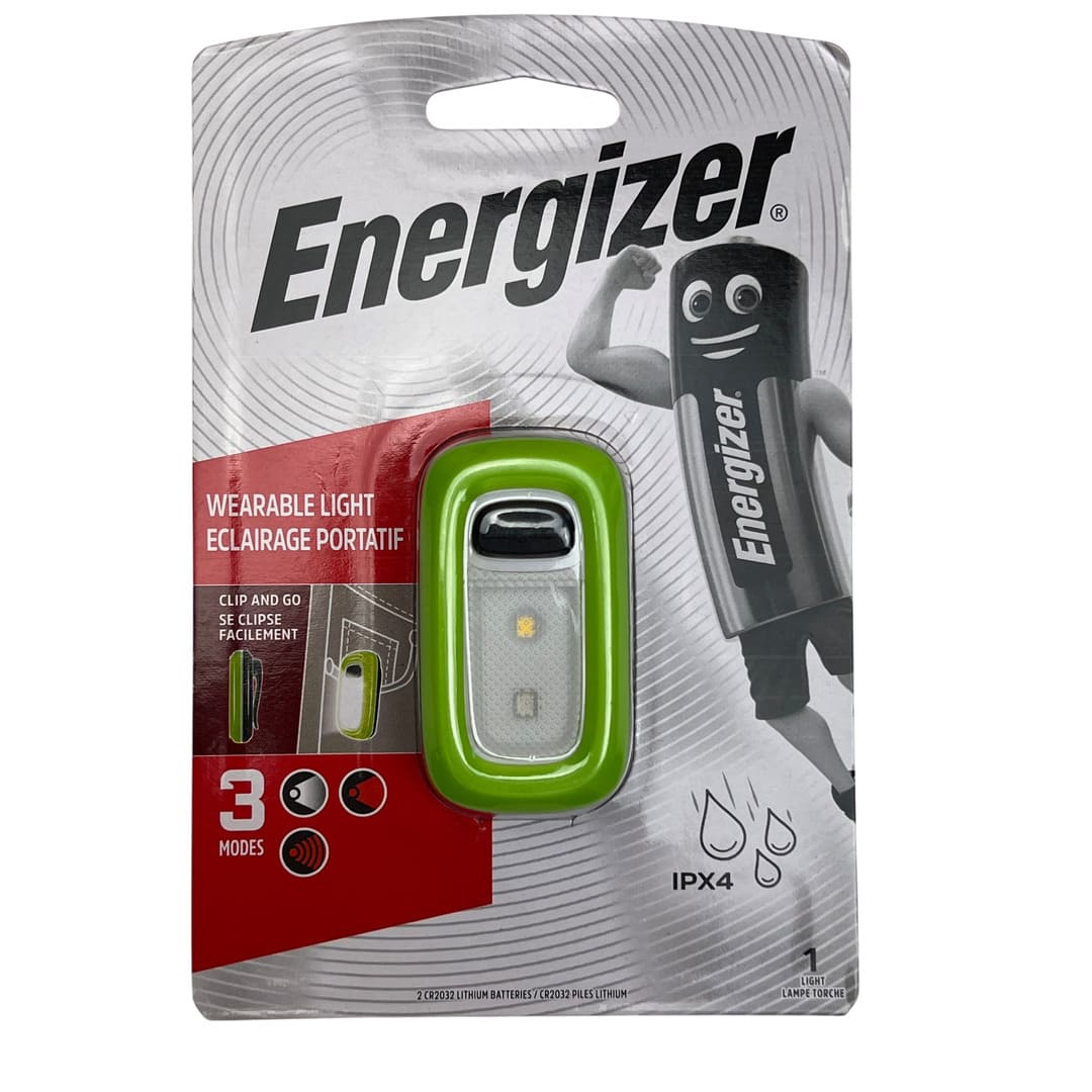 Energizer Tragbare Clip-Leuchte LED Taschenlampe 3 Modi IPX4 Rot Klar - Image 5