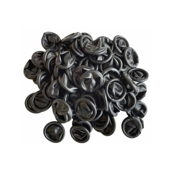 ESD Anti-statische schwarze Latex-Gummifingerhandschuhe für Uhrmacher Größe S 100 Stück