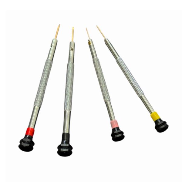 Horotec MSA01 004 Set von 4 Antimagnetischen Schraubendrehern für Uhrmacher