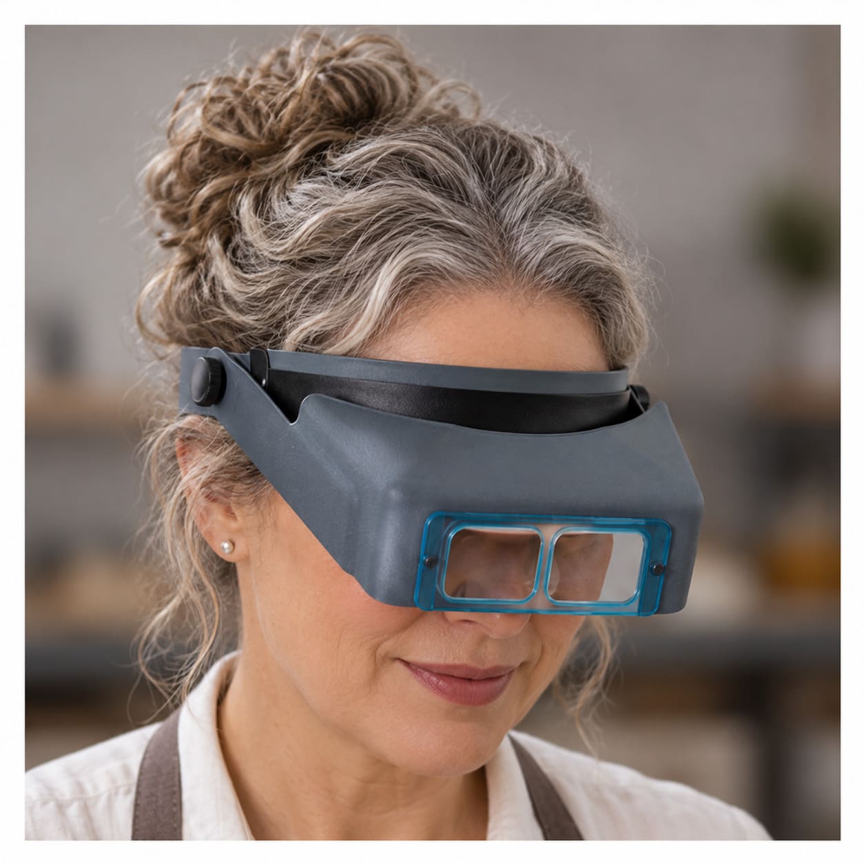 Optivisor DA-2 1,5x Stirnband-Lupe mit Handschfree-Visier - Image 4