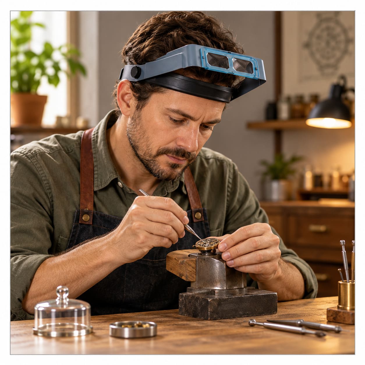 Optivisor DA-2 1,5x Stirnband-Lupe mit Handschfree-Visier - Image 3